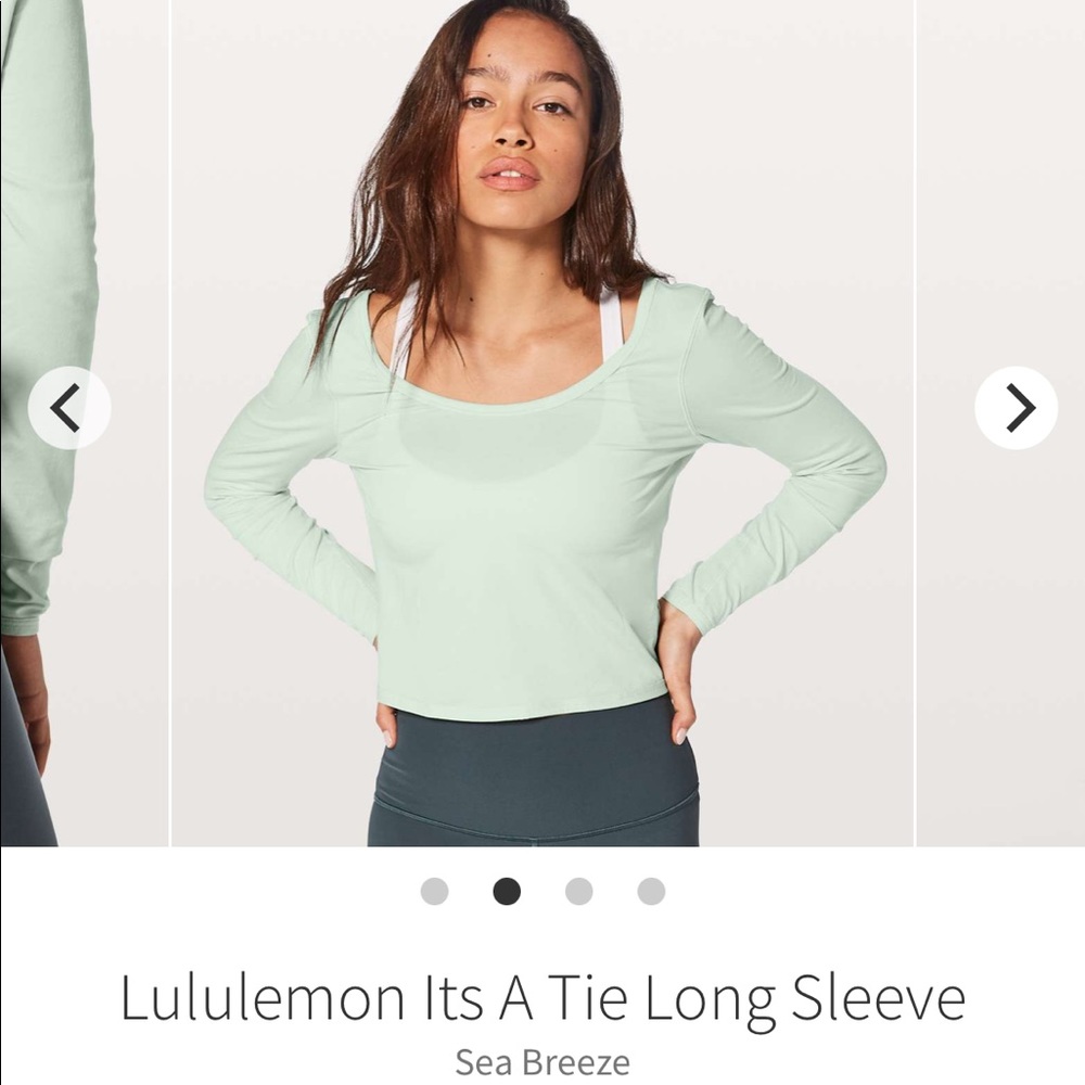 Lululemon it’s a tie long sleeve